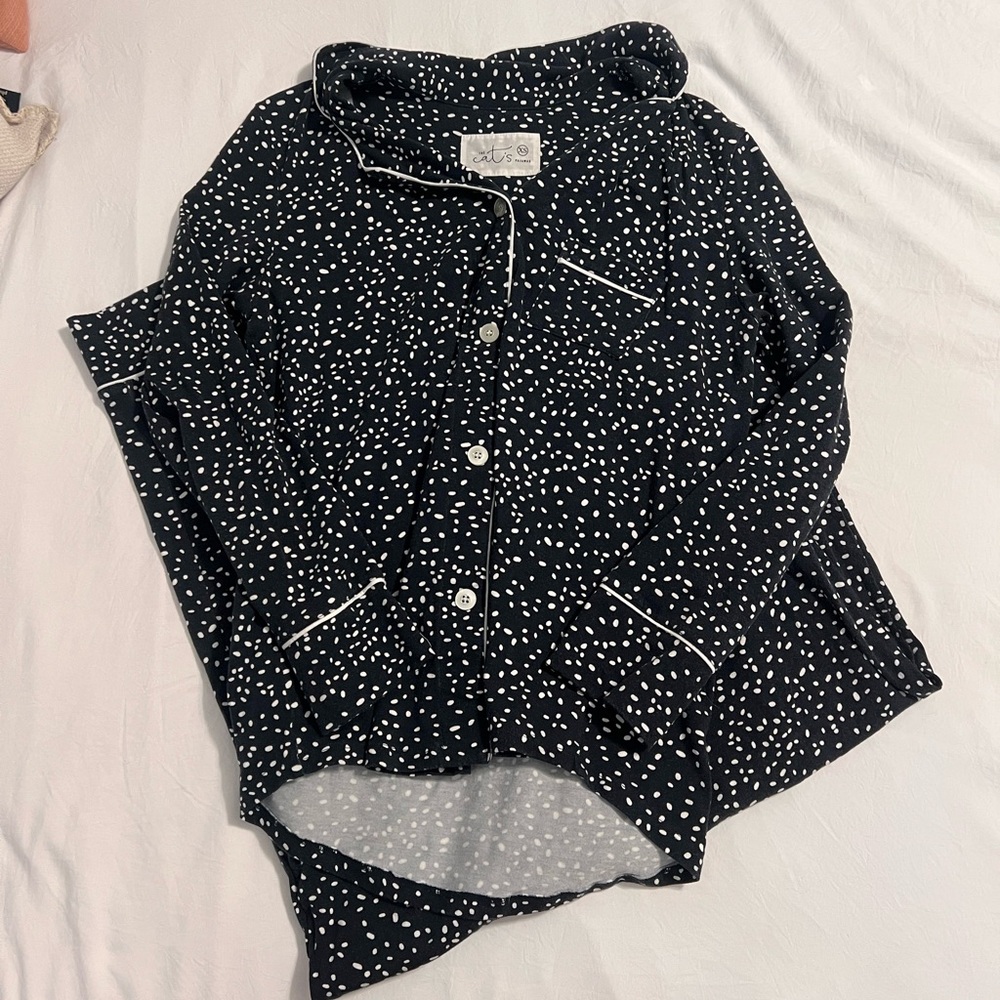 Cats pajamas polka dot set size xsmall